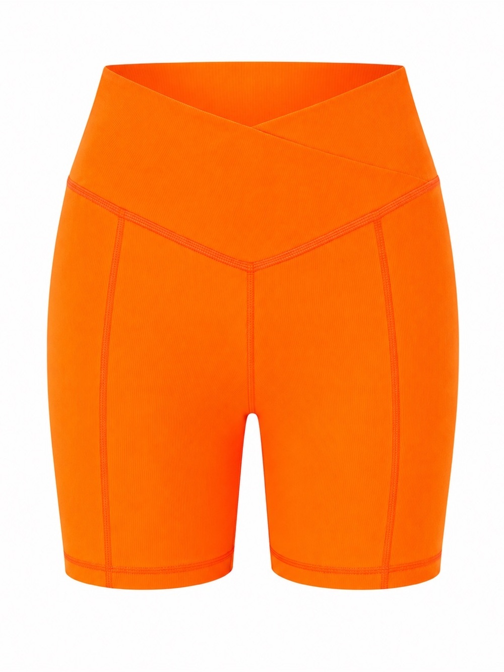 Wilo the Label Orange ribbed crossover bike shorts, XS